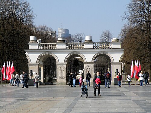 Tomb of the Unknown Soldier in Warsaw
